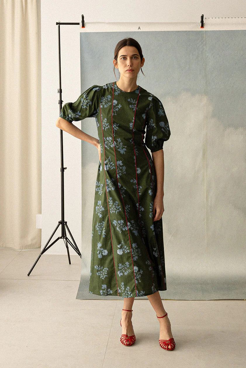 Calendula Green Dress - Image 3