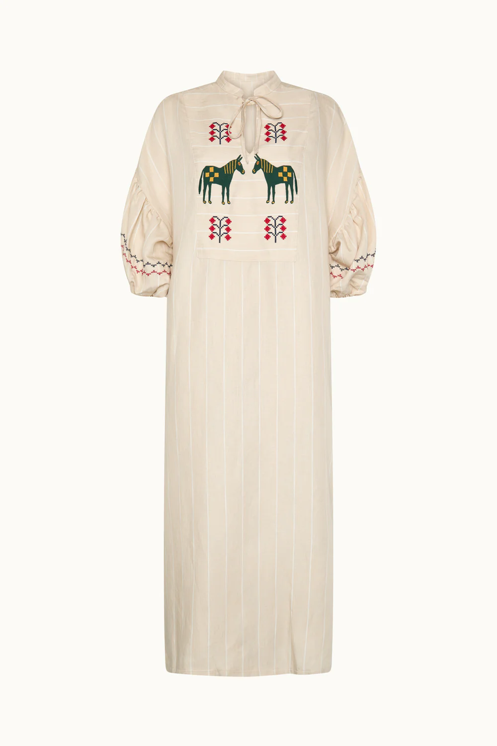 Eloisa Beige Dress - Image 6