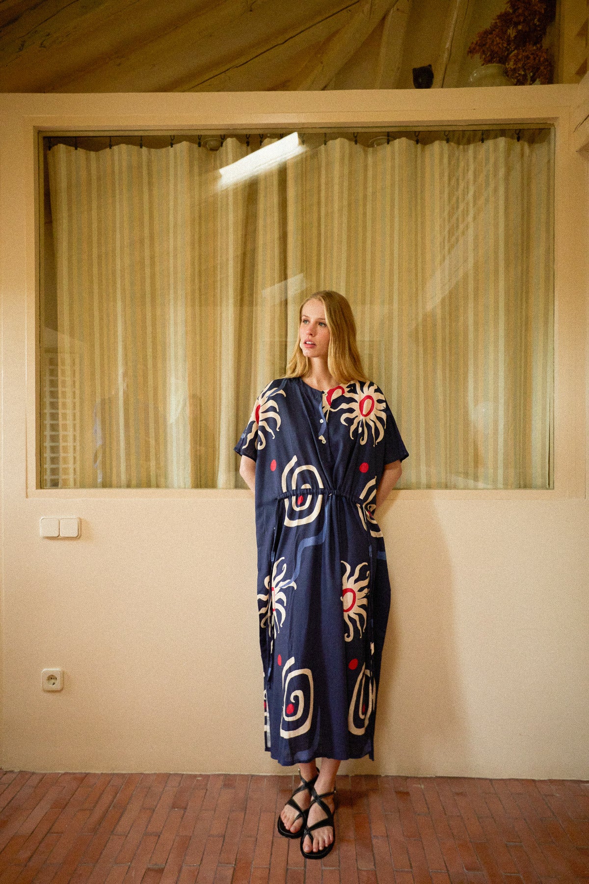 Helia Blue Kaftan - Image 4