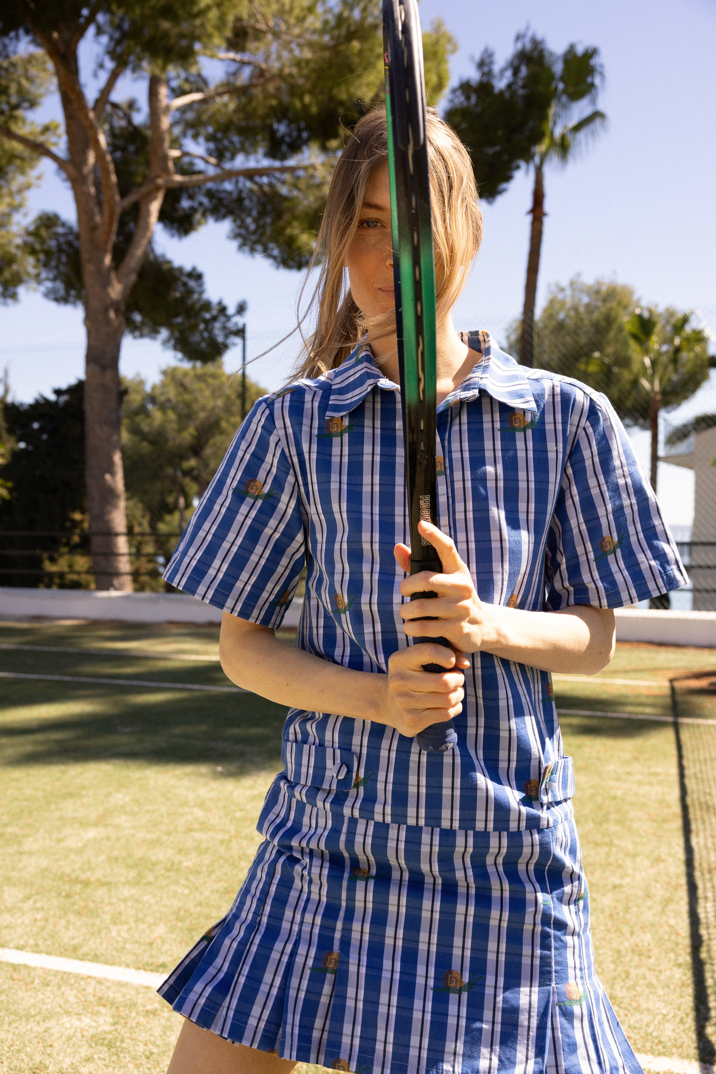 Plaid Blue Dress - Image 6